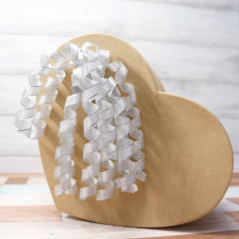 CT CRAFT LLC Silver Metallic Curly Ribbon Bow 6" Long x 6 Counts Gift Wrapping Pre-Tied Self-Adhesive Tab for Birthday Present Box Wine Bottle Baby Shower Party Christmas Hanukah - Image 3